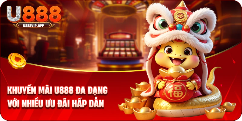 Khuyến mãi U888 đa dạng với nhiều ưu đãi hấp dẫn